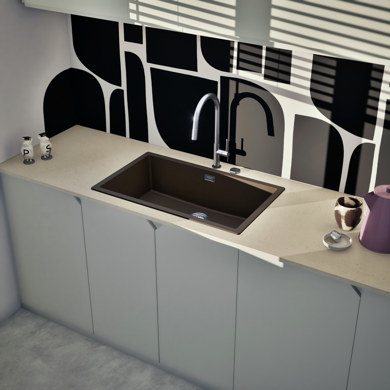 Dřez FORMHAUS D-100LS NERO